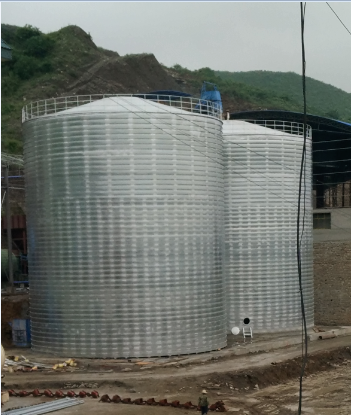 延吉粮食钢板仓的安装全过程不用热焊接